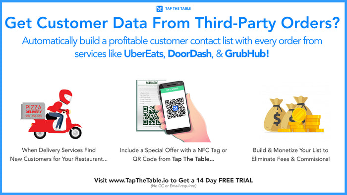 Tap the Table Lets Restaurants Collect Their Customer Data From All Third-Party Delivery Services